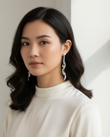 Celestial Flow Earrings in Model