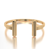 Duality Band Bracelet in Yellow Gold - Front