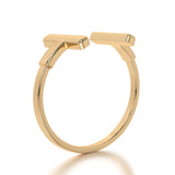Duality Band Bracelet in Yellow Gold - Side