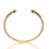 Duality Band Bracelet in Yellow Gold - Top
