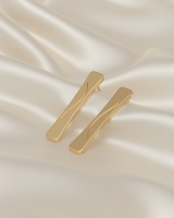 Golden Drift Earrings in Close Up