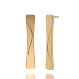 Golden Drift Earrings in Yellow Gold -Combination