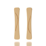 Golden Drift Earrings in Yellow Gold - Front