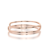 Infinity Drift Bracelet in Rose Gold - Flat Lay