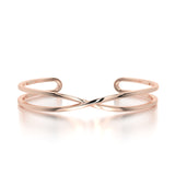 Infinity Drift Bracelet in Rose Gold - Front