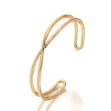 Infinity Drift Bracelet in Yellow Gold -Angled
