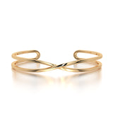 Infinity Drift Bracelet in Yellow Gold - Front