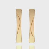 Golden Drift Earrings in Yellow Gold - Product 360 Video